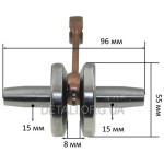 Коленвал триммера Tekhmann BCG-1440 (L96/D15/h55 мм)