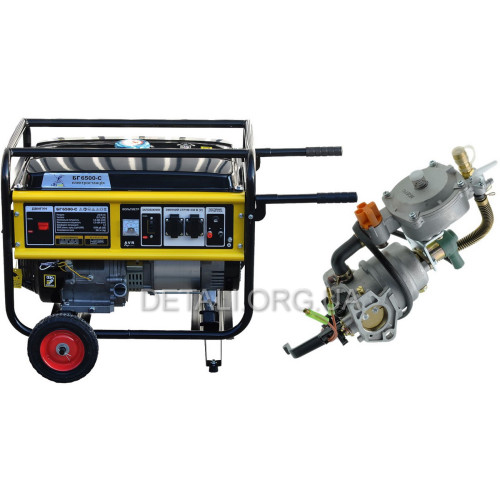 Генератор Hohol БГ 6500-С (230B / 5,0-5,5 кВт) + газовый карбюратор