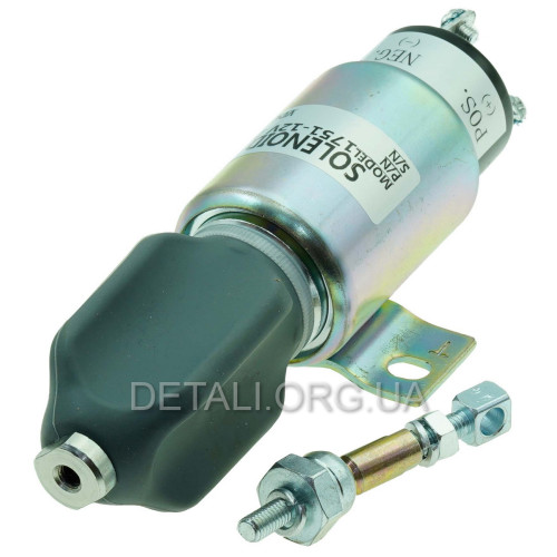 Соленоїд (електромагнітний клапан) дизельного генератора 1751-12V 2W