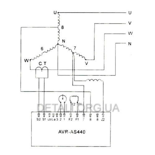 AVR регулятор напряжения генератора Stamford AS440
