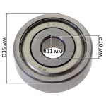 10шт Підшипник 6300 ZZ 10*35*11 метал