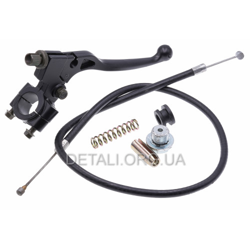 Ручка регулировки угла поворота руля с тросом в сборе мотоблока Zirka GT70G01-GT90D04E
