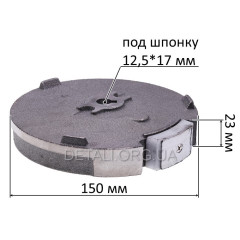 Маховик генератора, мотоблока 156F (4Hp) под ручной стартер 2