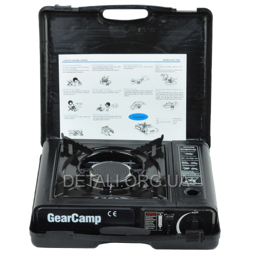 Плита газовая туристическая Gear Camp с керамической инфракрасной горелкой