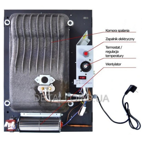 Настінний газовий конвектор Hosseven HDU-3 DKV Fan (2,7 кВт)