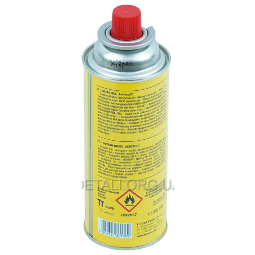 Баллон газовый "Tiross" 227г / 400ml универсальный всесезонный
