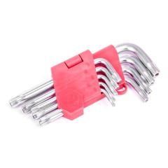 Набір ключів Г-подібних TORX  9 шт., Т10-Т50, Cr-V
