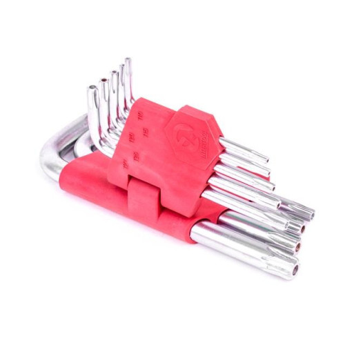 Набір ключів Г-подібних TORX  9 шт., Т10-Т50, Cr-V