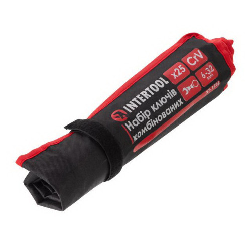 Набір ключів комбінованих 25 од 6-32 мм PROF чохол INTERTOOL XT-1526.