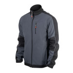 Куртка SOFTSHELL темно серо-черная, с водо-ветрозащитой трехслойная размер XXXL INTERTOOL SP-3136